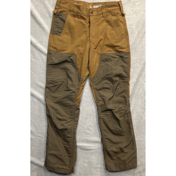 Carhartt Other - Carhartt Upland Field Pants Brown Double Brush Guard Knee Mens 36x30